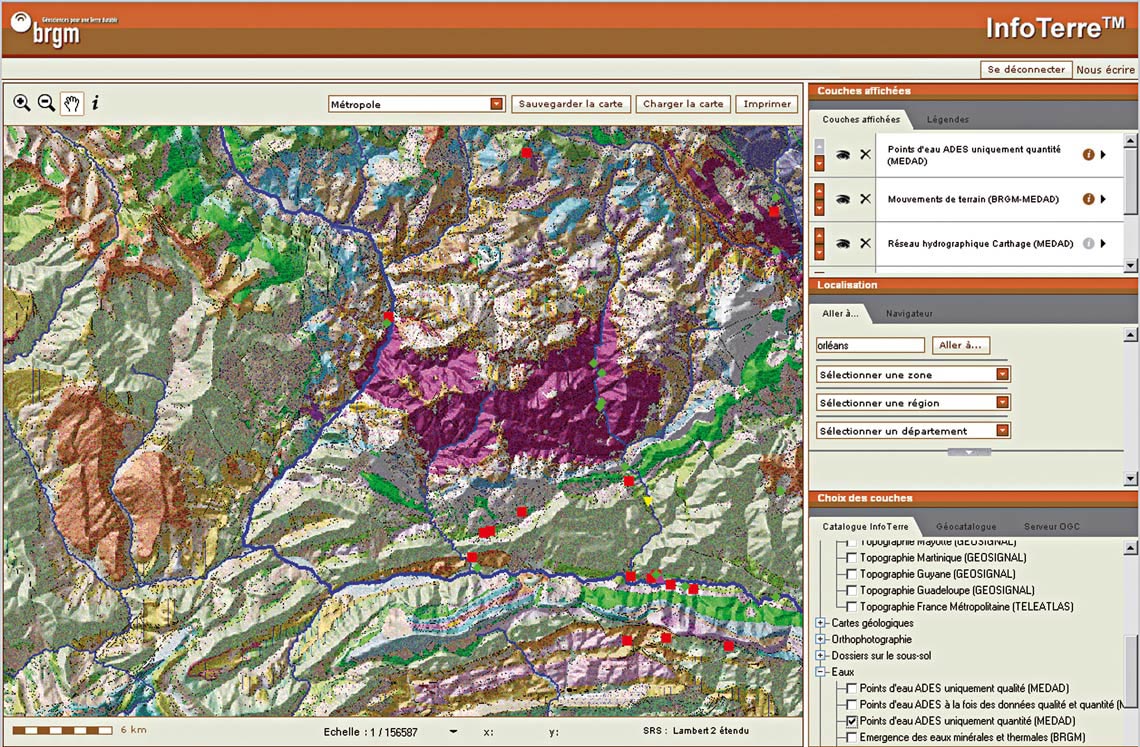 Portail de diffusion des données géologiques. http://infoterre.brgm.fr