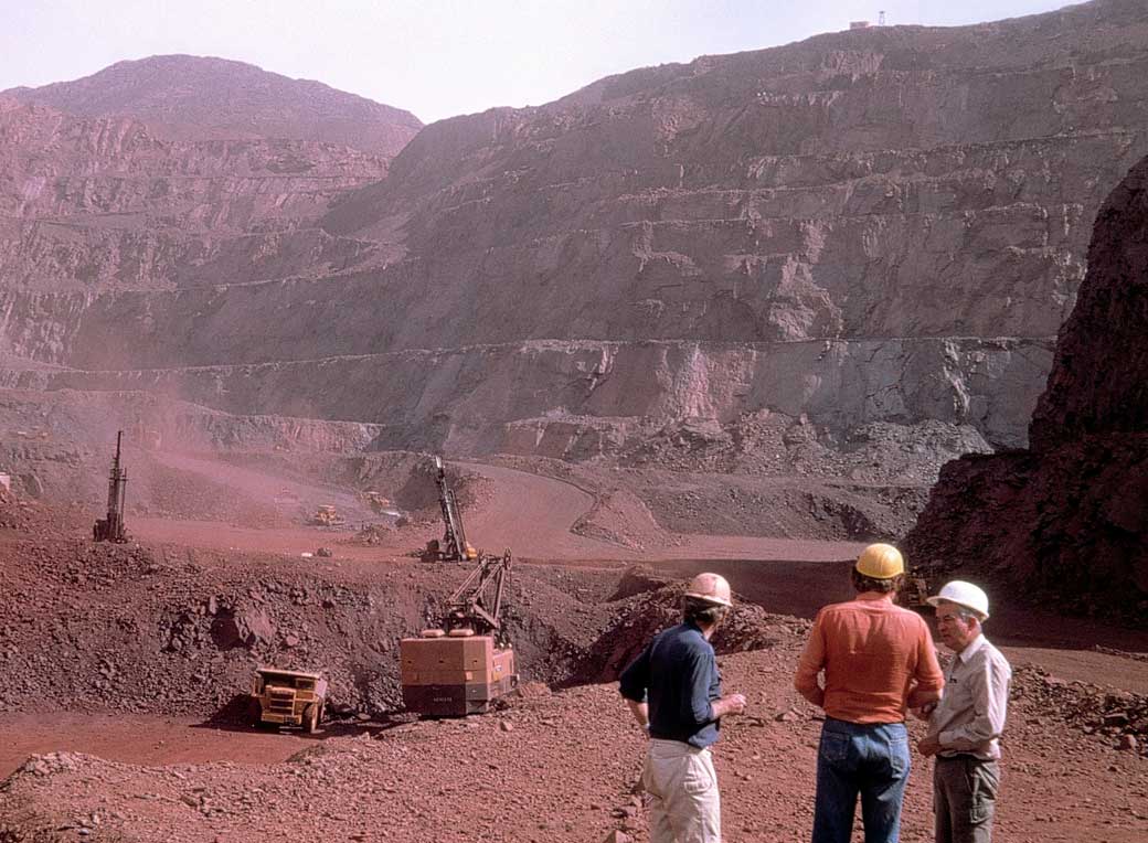 Mine de fer en Mauritanie (1973).